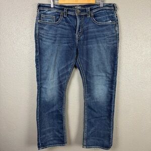 Silver Jeans Co Grayson Jeans Mens 36x30 (38x29 Actual) Relaxed Fit Straight Leg